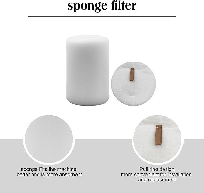 Replacement Part for Shark Navigator Robot Vacuum RV2110/RV2120AE/AV2110S Robot Cleaner.1 Main Brush, 4 Filters, 1 Filter Mesh, 8 Side Brushes, 1 Black Filter Cotton, 2 White Filter Cotton