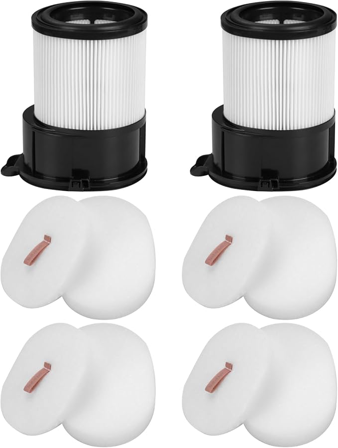 IP3251 IP3253 Replacemet Filter for Shark IP1251, IP1250, IP1251C, IP1255QCP, IP1255QNV, IP1255QPR, IP1255QTL,IP1255QMG, IP3252, IP3124, IP3225, 2 PACK Post-motor Filters + 4 PACK Foam Filters