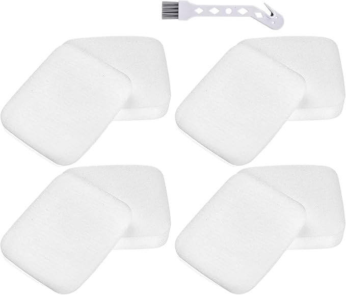 4 Pack UV850 UV900 Filter Replacement for Shark Performance Lift-Away UV900 UV850 UV950 DuoClean PowerFins Detect LA490 LA491 LA492 Upright Vacuum, Part XFFK602UKT Foam & Felt filters