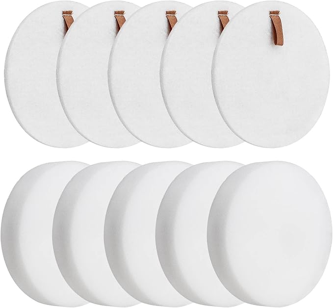 Vacuum Filter Replacement 5Pcs, AZ2002 Filter Replacement for Shark Vertex DuoClean PowerFin Upright Vacuum AZ2000, AZ2000W, AZ2002, UV2500, 5 Foam Felt Filter Kit, Replace Part XFFKAZ2000