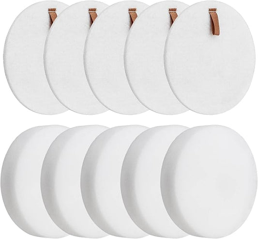 Vacuum Filter Replacement 5Pcs, AZ2002 Filter Replacement for Shark Vertex DuoClean PowerFin Upright Vacuum AZ2000, AZ2000W, AZ2002, UV2500, 5 Foam Felt Filter Kit, Replace Part XFFKAZ2000