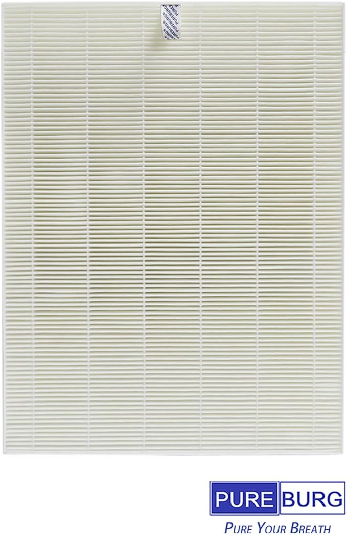 PUREBURG Replacement Filter Compatible with WINIX 5510 5520 Air Purifiers,2-Pack H13 True HEPA Advanced Carbon Filter) Filter Q /1712-0123-00, For Air Clean Dust VOCs Odor Remove