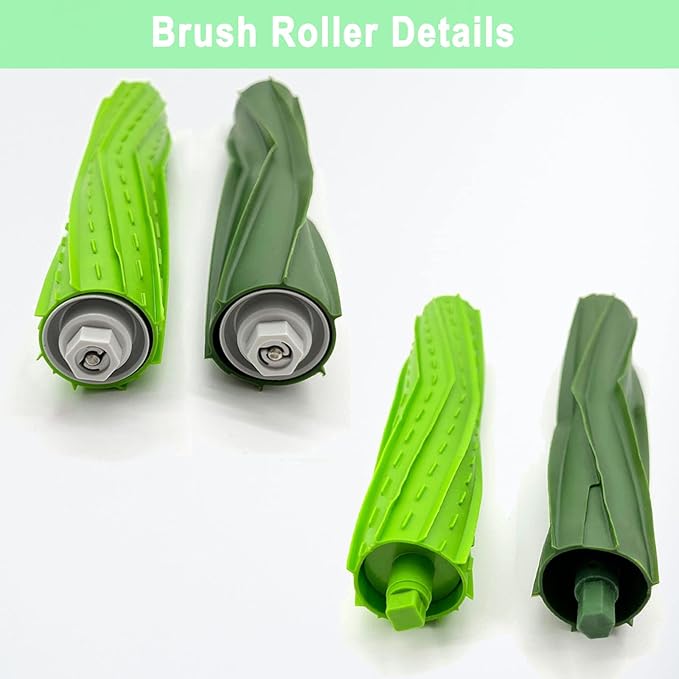 Replacement Parts for iRobot Roomba i4 i7 i7+ i3 i3+ i2 i5 i5+ j5 j5+ J7 i6 i6+ i8 +/Plus E5 E6 E7 I & E & J Series Vacuum Cleaner, 2 Set of Roller Brush & 6 Filters & 6 Side Brushes