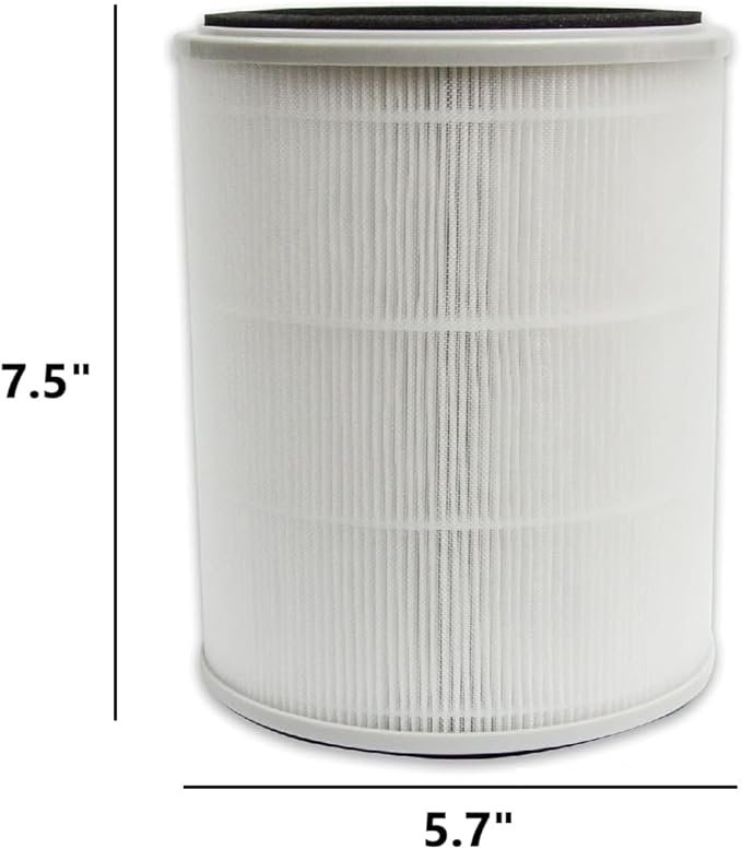 PUREBURG TPAP001 Replacement Filter Compatible with TOPPIN Comfy Air C2 Air Purifier,2-Pack H13 True HEPA Activated Carbon 2-in-1. Does not Fit Comfy Air Bridge series.
