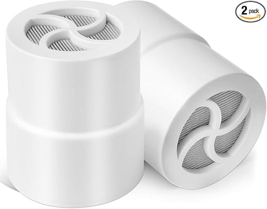 High Output Shower Filter Replacement Compatible With Jolie Filtered Showerhead & Shower Filter, For Hard Water Remove Chlorine And Other Impurities, 2 Pack