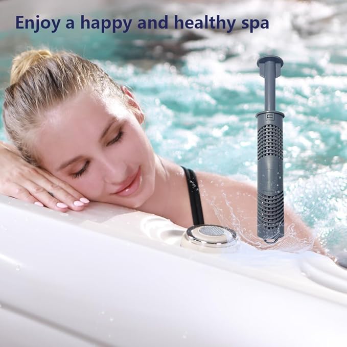 Silver Ion Cartridge for Hot Springs Spa- 3 Gray Hot Tub Silver Ion Cartridges Keep Spa Water Crystal Clear for 12-Months, Spa Mineral Sticks for Hot Tub Filter（3PCS）