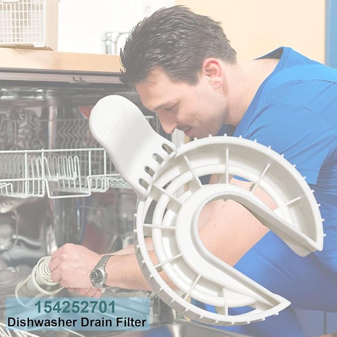 154252701 5304506518 Drain Filter Dishwasher for Frigidaire Dishwasher 154252702 AP2109132 419238 AH420500 EA420500