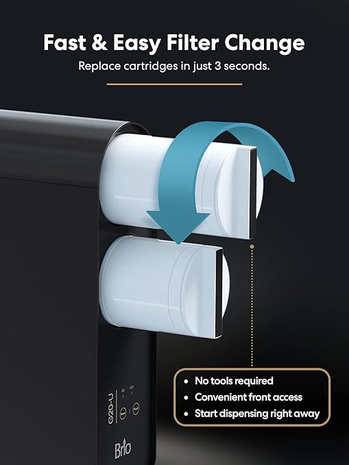 Brio Reverse Osmosis Water Filtration System, 700 GPD, 2:1 Pure to Drain, Tank-Less, Under Sink Faucet Mount