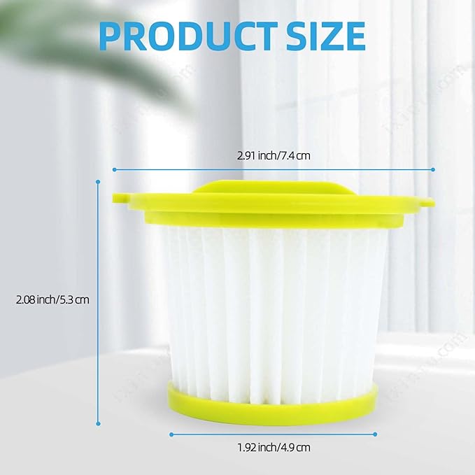 PCL704 Filter Replacement for Ryobi ONE+ 18V Handheld Vacuum PCL705, PCL705B PCL700 Series, Compare to Part # A32HFOO A32F05N, 6 Pack PCL704 Vacuum Filters Set