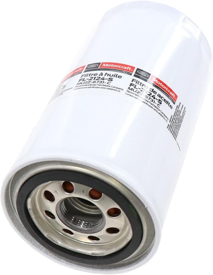 Motorcraft Engine Oil Filter- FL-2124-S (Replaces FL-2051-S/FL-2051) (OE Replacement for Ford: (Super Duty: 11-26 F-250/F-350/F-450, 11-25 F-550, 21-25 F-600) and (16-19 & 21-26 F-650/F-750) Vehicles)