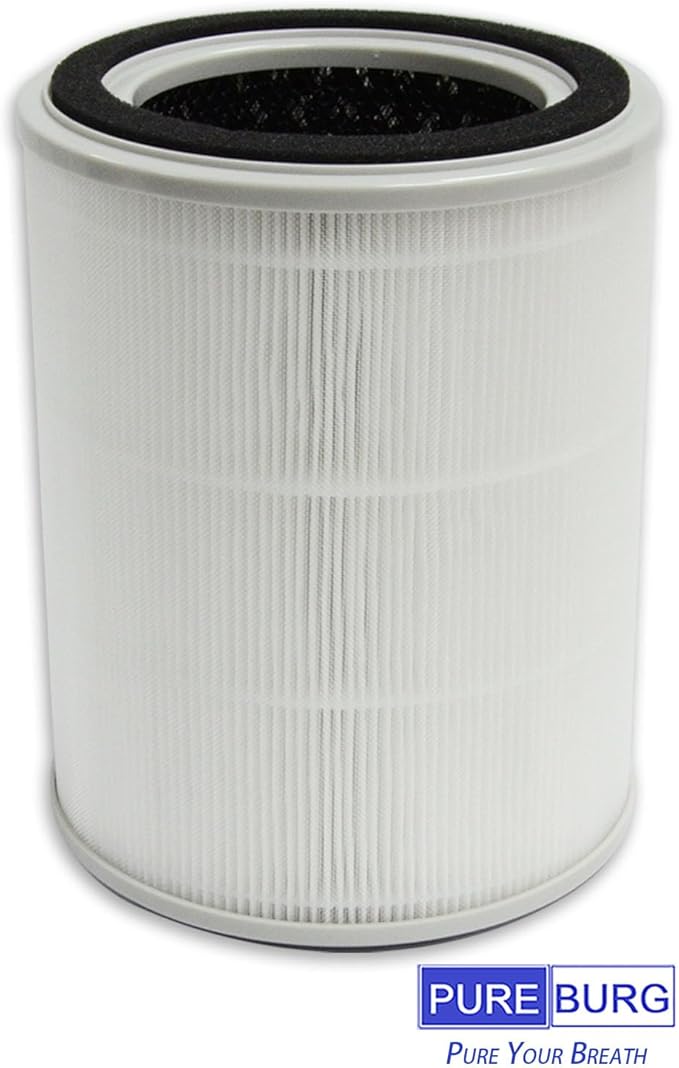 PUREBURG TPAP001 Replacement Filter Compatible with TOPPIN Comfy Air C2 Air Purifier,2-Pack H13 True HEPA Activated Carbon 2-in-1. Does not Fit Comfy Air Bridge series.