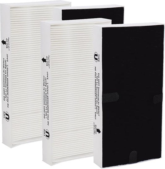 Air Purifier Filters for Honeywell HRF201B, HHT270, FHT170, FHT180, FHT190,HHT270W, HHT290 and Febreze FRF102B, FHT190W HEPAClean Series Air Purifier - Type U HEPA Filter - 4Pack