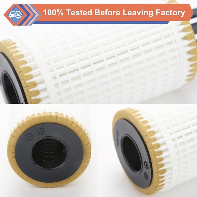 2 Pcs Engine Oil Filter Compatible With Mercedes-Benz Vehicle C, CLS, E, CLE, S, ML, SL Series, Replace #2761800009, HU7025z, OX814D, L394