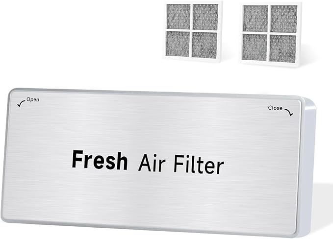 Refrigerator Fresh Air Filter Cover Decor Replace#: ADQ75493301 Compatible with LG ThinQ LRMVS3006S LRMDS3006S LLMXS3006S LRMDS3006D LRMVC2306S LRFDS3016S LRFVC2406S LRFXC2416S LRFXC2406D