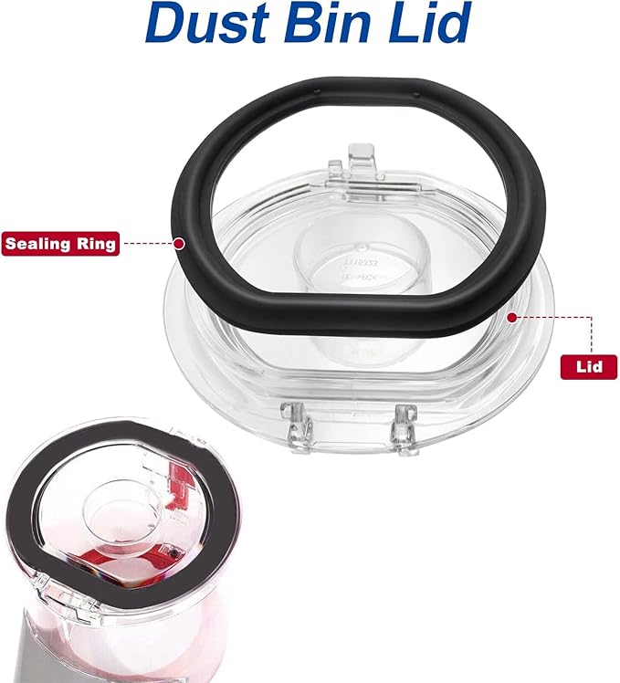 ilovelife Dust Bin Lid & 3pcs Filter Replacement & Motor Rear Cover Compatible with Dyson V7 V8 Cordless Vacuum Cleaners, V7 V8 Accessories Replacement Parts