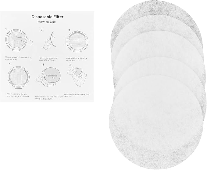 AMZCHEF Portable Range Hood, Desktop Range Hood Filter cotton*5