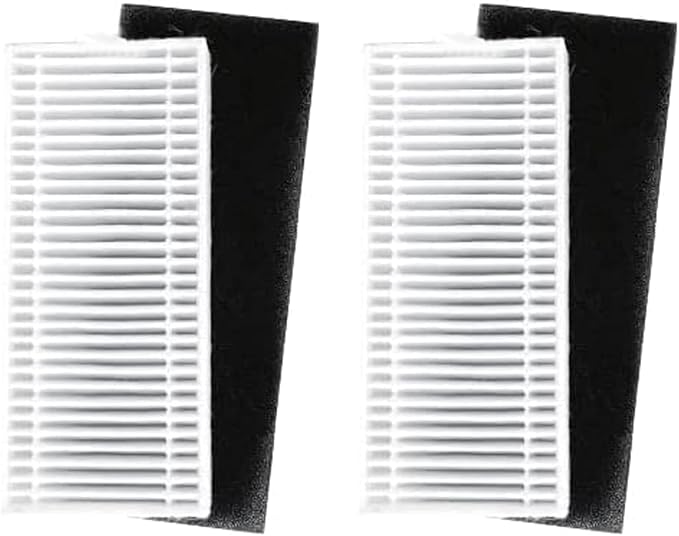 2 Pcs Filter Replacement for iHome Nova S1 Pro, iHRVS1PRO-3BLK, iHRVS1-3BLKS, iHRV9-BLKS Robotic Vacuum Cleaner Parts