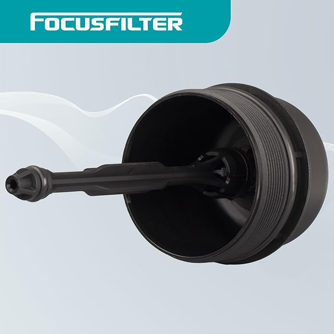 FOCUSFILTER 26350-3C300 OEM Grade Oil Filter Housing Cap, Fits Veracruz 2007-2012, Kia Sorento 2008-2009, Sedona 2010, Hyundai Sonata 2010, Borrego 2009-2011, Genesis 2009-2012, Replaces 263503C300