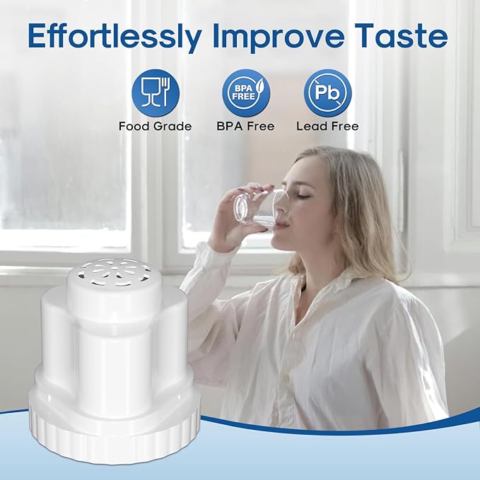 ICEPURE Replacement Filter for Water Pitchers, Compatible with Epic Pure Water Pitcher, Removes 99% Chlorine, Fluoride, PFOA/PFOS, Lead, and Heavy Metals. Up to 150 Gallons, 2PACK