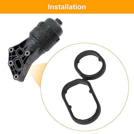 Engine Oil Filter Housing Gasket 26345-3LAA0 Compatible with 2018-2020 Kia Sorento 3.3L, Hyundai Genesis Palisade 3.8L Engine