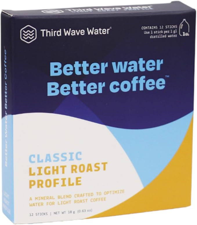 Third Wave Water Classic Light Roast For Brewing The Best Coffee, Classic Profile, 12 Single Gallon Sticks, As Seen On Shark Tank