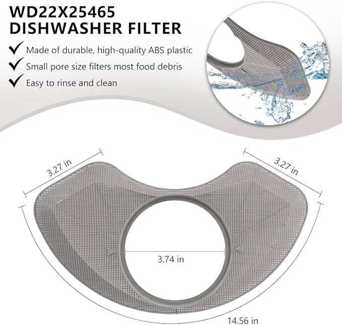 WD22X25465 Dishwasher Filter Replacement Compatible with GE Machine Kitchen Appliance Accessories