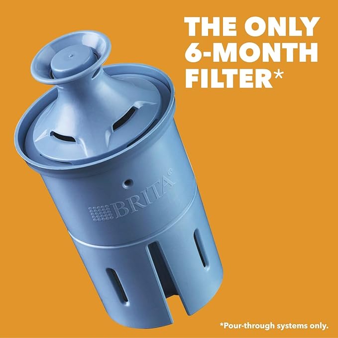 Brita Elite Water Filter Replacement for Pitchers and Dispensers, BPA-Free, Reduces 99% of Lead, Lasts Six Months or 120 Gallons, Includes 1 Pitcher Replacement Filter