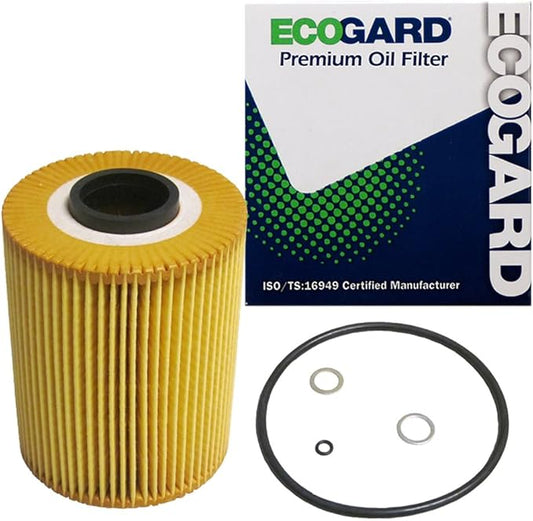 ECOGARD X5690 Premium Cartridge Engine Oil Filter for Conventional Oil Fits BMW M3 3.2L 2003-2006, Z4 3.2L 2006-2008