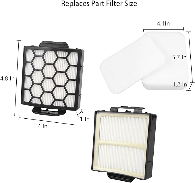 Cherimo Replacement Filter for Shark ZU55 Rotator Pet Plus Corded Upright Vacuum