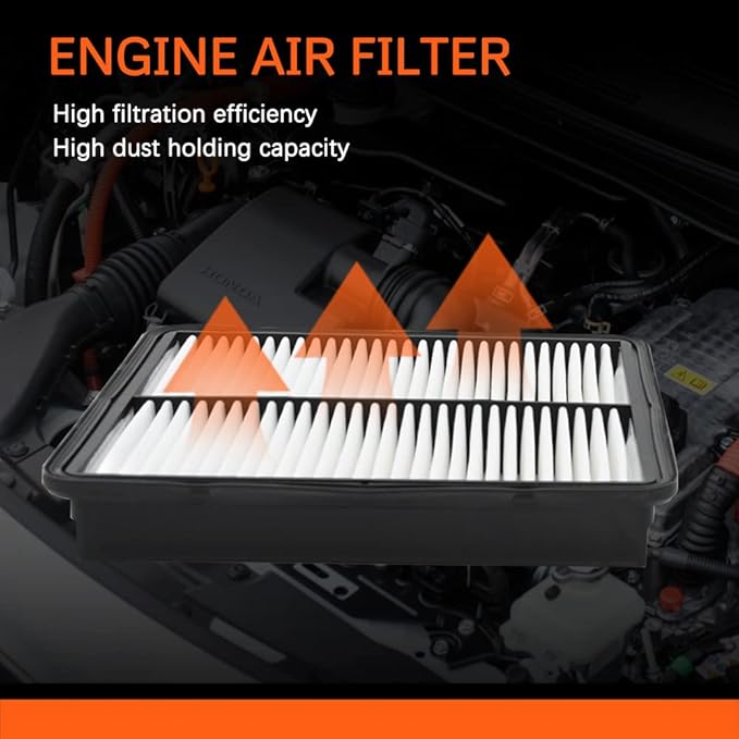 Air Filter, (CA10881) Engine Air Filter Compatible with 2011-14 Hyundai Sonata,Santa Fe (2010-12),Azera (2012-17), 2011-14 Kia Optima,Sorento (2011-13)