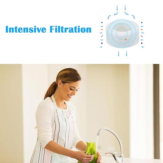 10 Pcs Sink Water Faucet Filter Cartridge Replacements, Sink Water Filter Faucet Water Filter, Removes Chlorine Fluoride Heavy Metals,Soften Hard Water