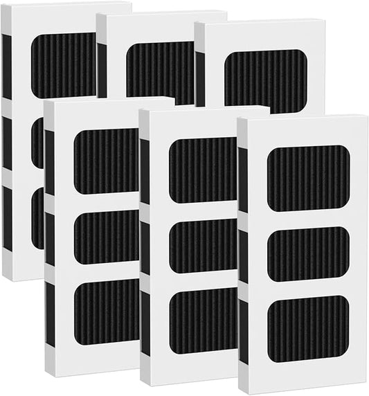 6 Pack Paultra2 Refrigerator Air Filter Replacement, Compatible with Frigidaire PAULTRA2 Pure Air Ultra 2, Pure air Ultra II, Pureair Ultra ii and Electrolux Part 242047805, 5303918847, EAP12364179