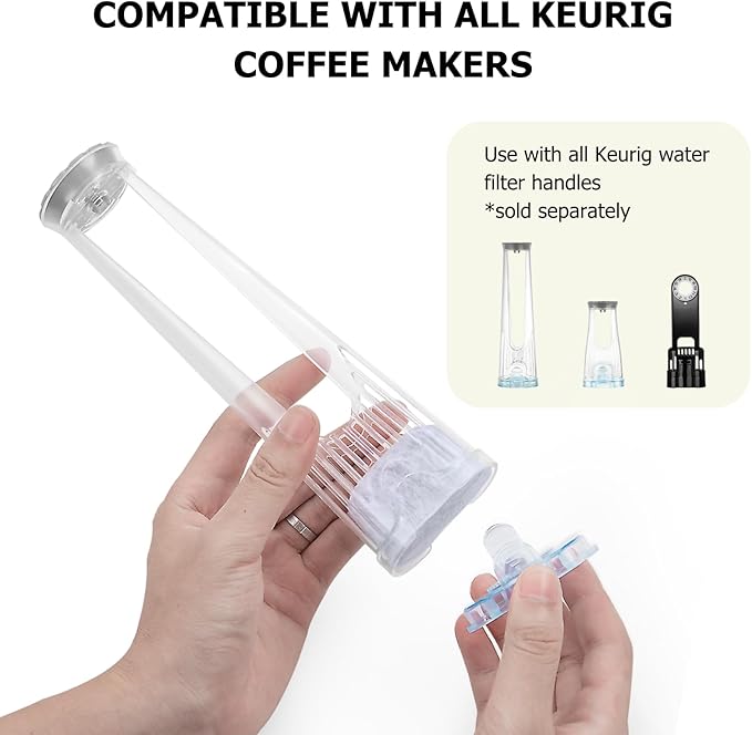 Premium 6-Pack Keurig Compatible Water Filters Replacement by Fanativita, Fit All Keurig Brewers (1-Year Supply)
