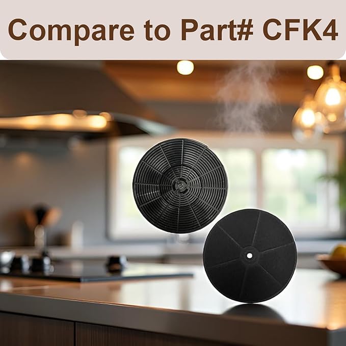 2 Pack CFK4 Carbon Filters Compatible with Cosmo Under Cabinet Range Hood 5MU30 / 5MU36, Also Fit for SNDOAS Range Hood ‎US0475BPB / US0475NBK