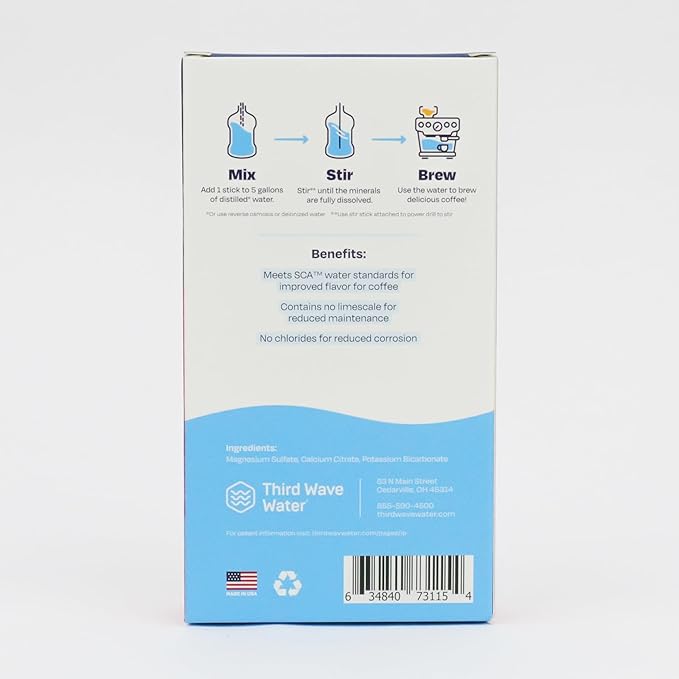 Third Wave Water - Espresso Machine Profile, Five(5) Gallon Sticks
