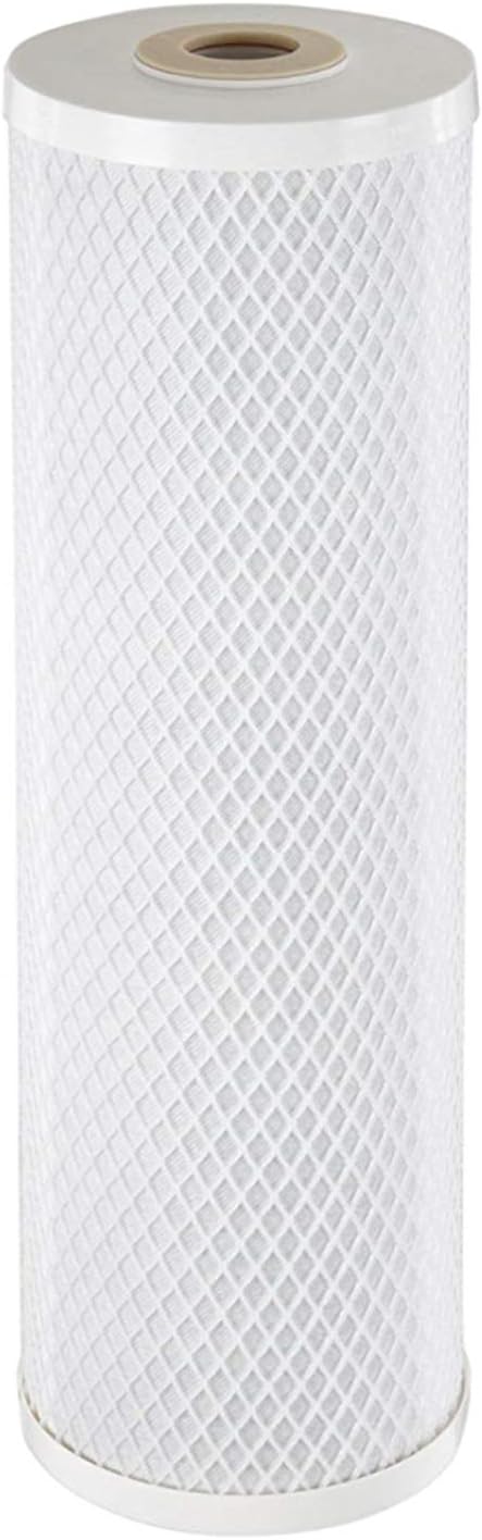 CFS Compatible Carbon Block Water Filter CB-25-1005, 2.5" OD x 9 7/8" Length – 5 Micron Coconut Shell Activated Carbon for Taste and Odor Improvement, Chlorine Reduction, Replacement Cartridge