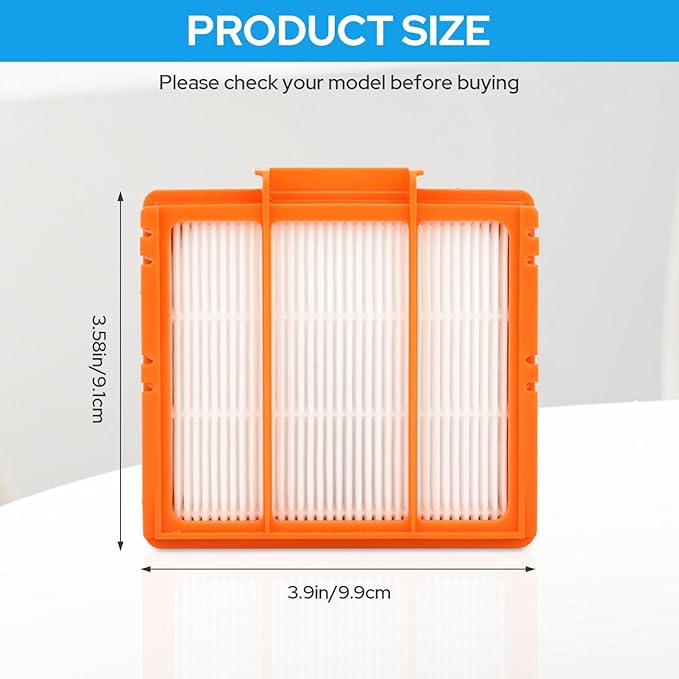 Replacement Filters Compatible with Shark AI AV2501S AV2501AE AV2502AE RV2520AOUS AV2510AOUS AV2511AE RV2610WA RV2610WD Robot Vacuums - 4-Pack