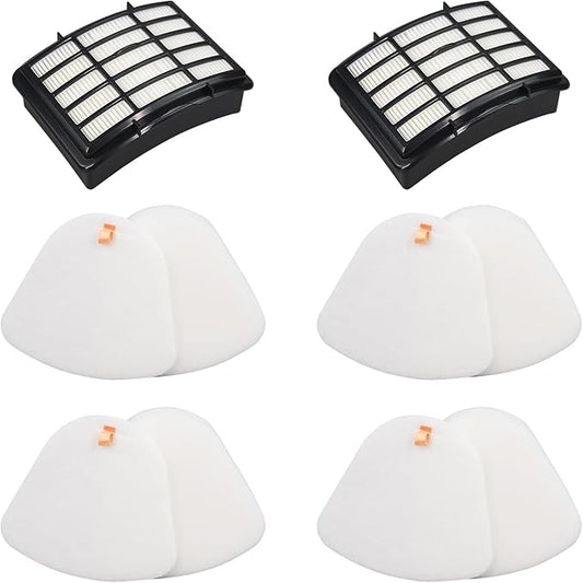 Replacement Filter Compatible with Shark NV380 NV380 26 NV380C Navigator Lift-Away Deluxe Upright Vacuum (4 Foam filters, 2 HEPA filters)
