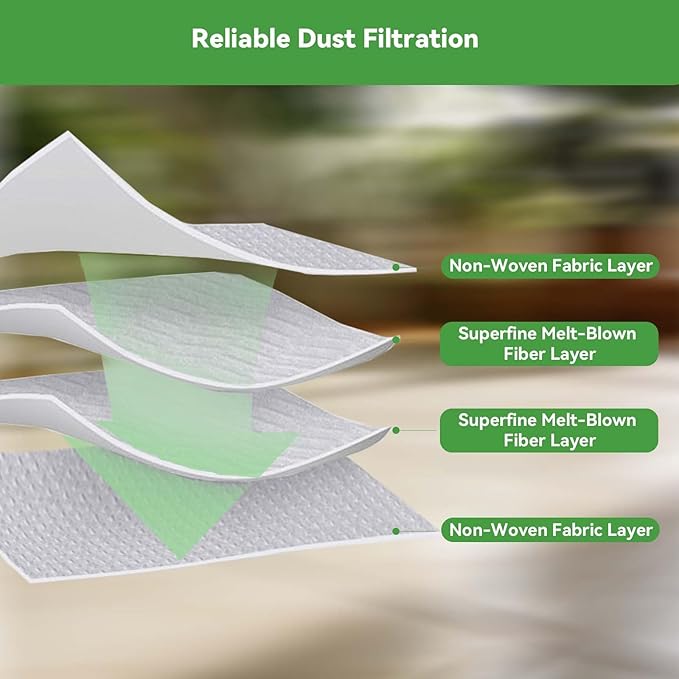 14 Pack Vacuum Bags for NARWAL Flow, Freo Z10, Freo Z Ultra, Freo Z10 Ultra, Freo X10 Pro Robot Vacuum, Disposable Dust Bags with Large Capacity as Replacement Parts/Accessories