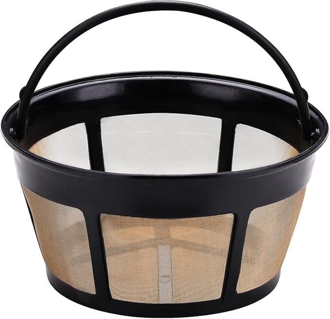 Reusable Coffee Filter for Mr.Coffee 10-12 Cup Coffee Makers, Stainless Steel Mesh Filter Basket Replacement, Washable & Dishwasher Safe, Eco-Friendly Paper Filter Alternative (1 pack)