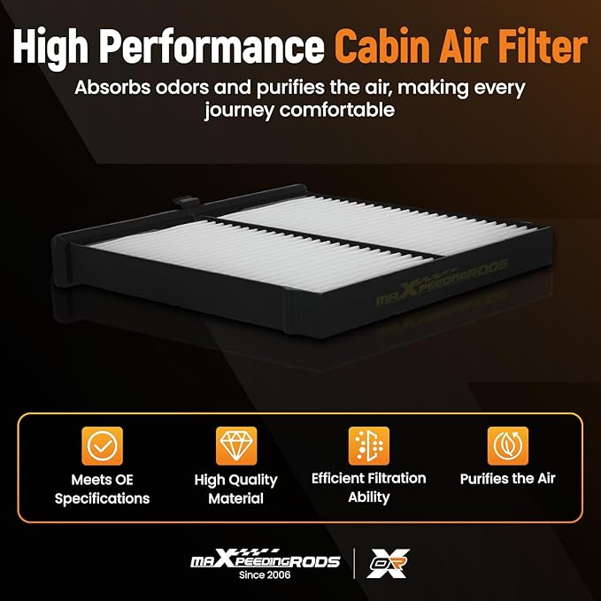 maXpeedingrods CF12140 Cabin Air Filter for Mazda 2, Mazda CX-3, Replacement for Toyota Yaris IA 2017-2018, Yaris 2019-2022, Clean Interior Air Filter for D09W616JX, D09W61J6X, DB9L61J6X