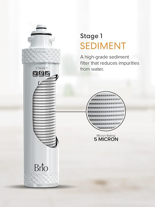 Brio Water Cooler Filter - Sediment - Compatible with Brio 300, 400, 500, 600, 700 Series - Easy Twist-On Replacement - 1 Count