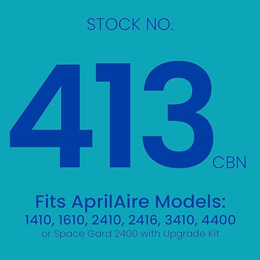 AprilAire 413CBN Replacement Filter for AprilAire Whole House Air Purifiers - MERV 13 with Carbon, Healthy Home Allergy + Odor Reduction, 16x25x4 Air Filter (Pack of 2)