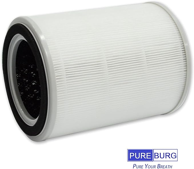 PUREBURG TPAP001 Replacement Filter Compatible with TOPPIN Comfy Air C2 Air Purifier,2-Pack H13 True HEPA Activated Carbon 2-in-1. Does not Fit Comfy Air Bridge series.