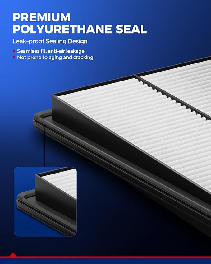 KAX Engine & Cabin Air Filter Kit, Replacement for Hyundai Kona 2018-2023, Veloster 2019-2021, Kia Soul 2020-2025, Replace# CA12057 CF12160