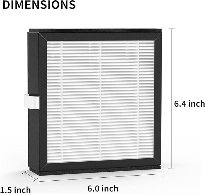 5 Packs Q10 Replacement Filters Compatible with Afloia Q10 Air Cleaner Purifier and Dehumidifier 2-in-1
