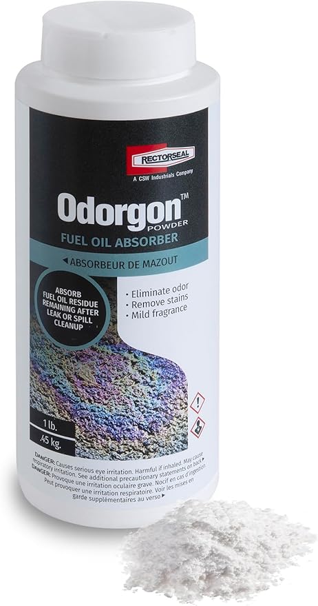 RectorSeal Odorgon 68512 Odor Eliminator, Easy Application, HVAC, 1 lb