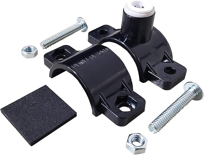 Metpure Water Drain Saddle Valve 1/4" Quick Connect for Under-Sink Reverse Osmosis System