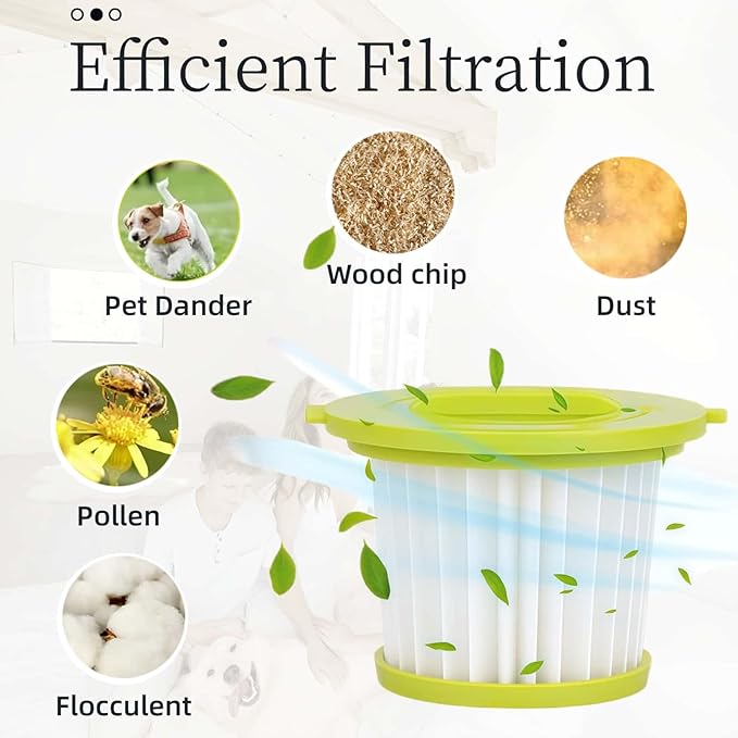 4 Pack HEPA Filters Replacement For Ryobi ONE+ 18V Handheld Vacuum Models PCL700 PCL704 PCL705 Series, Also Fit HART 20-Volt Hand Vacuum HPHV34 and More, Part # A32F05N A32HF00 HAHV33