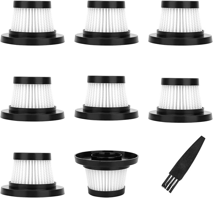 Hepa Filter Replacement for Handheld Vacuum Cleaner as Seen on TV: Washable and Reusable Filters Fit for Compact Cordless Handheld Vacuum Cleaner (8 Pack)